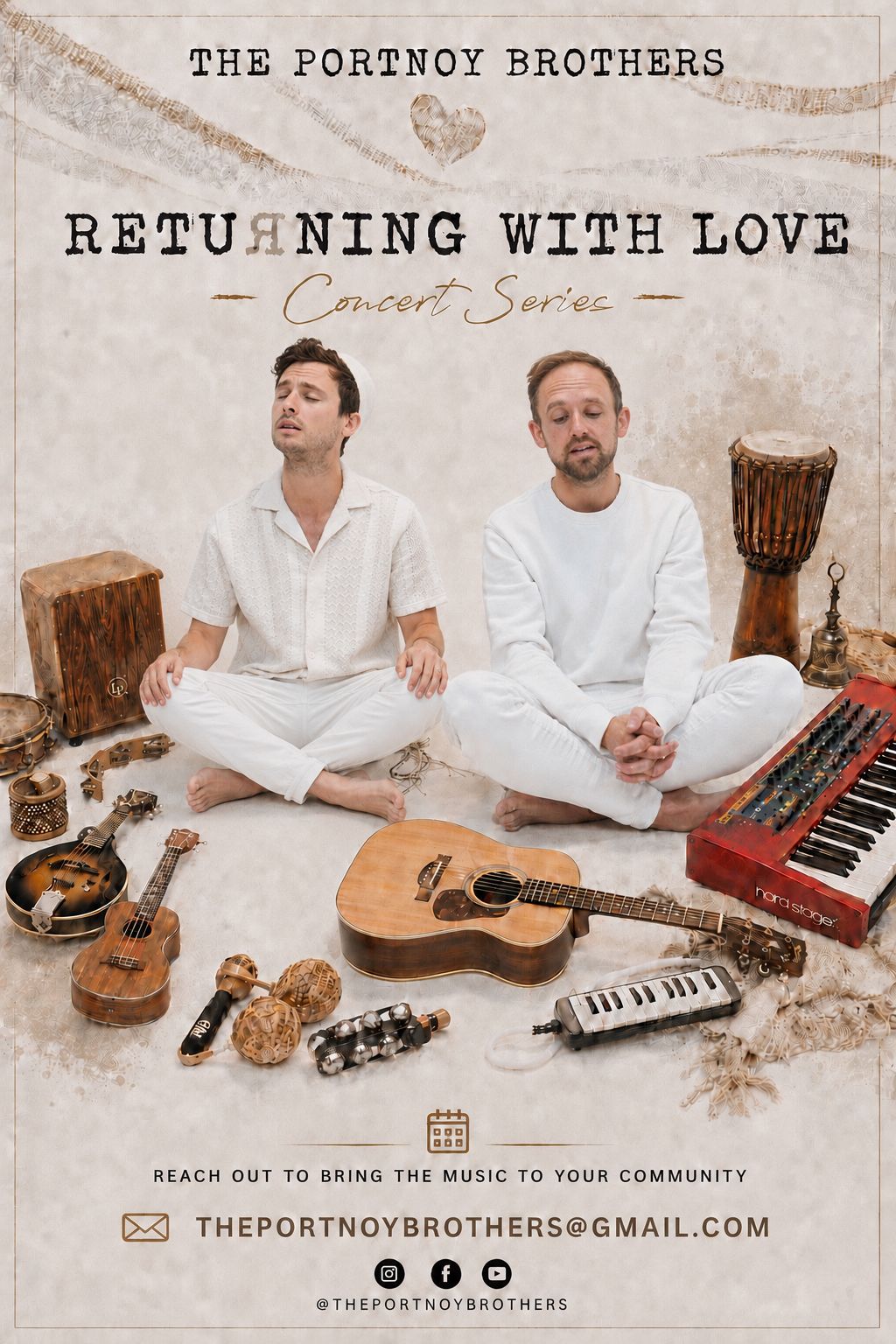 The Portnoy Brothers — Returning with Love concert series poster